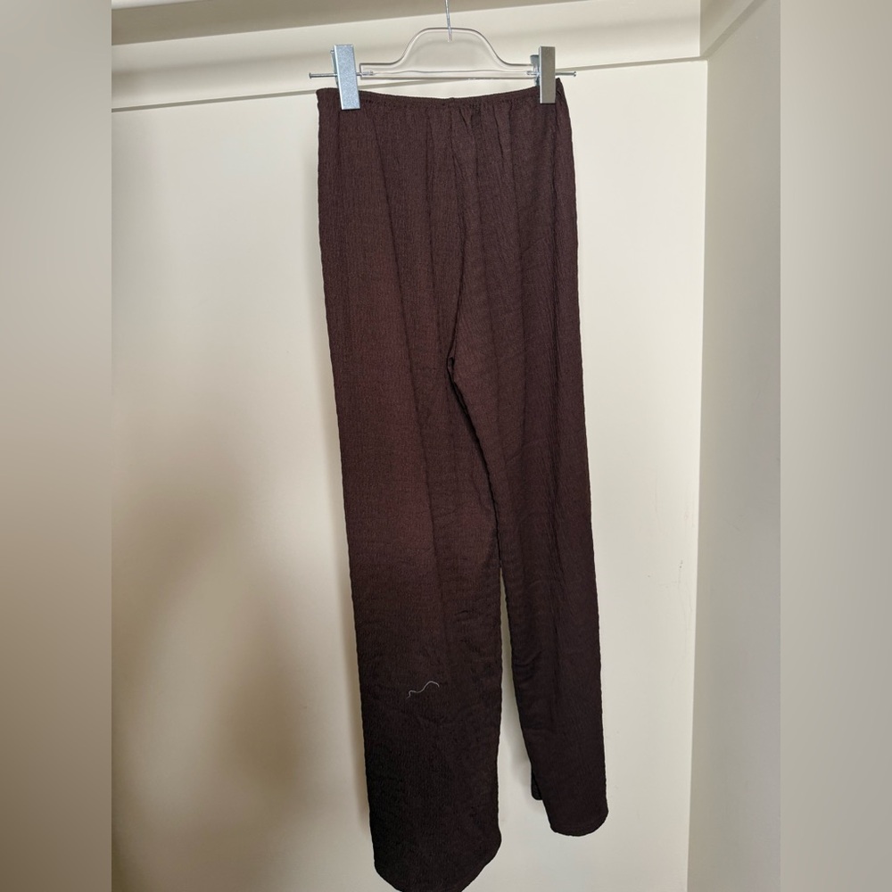 White Fox Boutique Dark Brown Straight Leg Pants